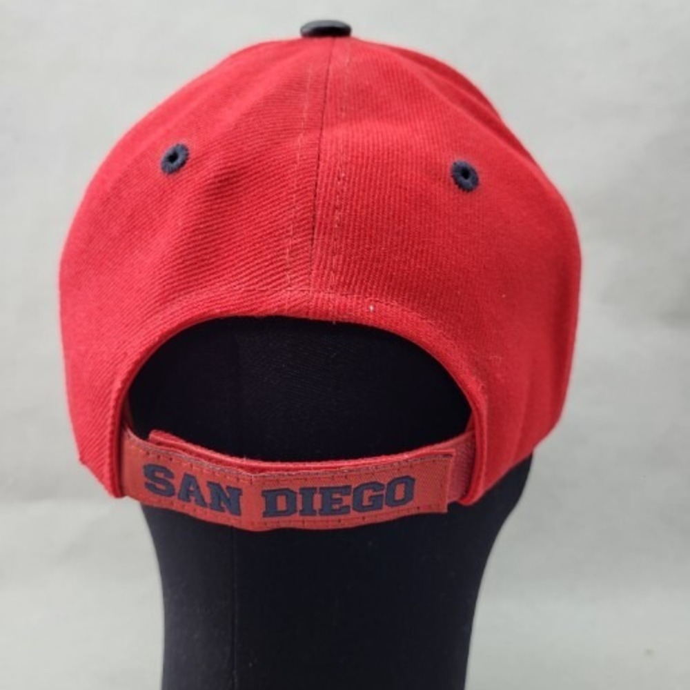 San Diego SD California Hat Strap Back Red Gold Cap Best Vina - Picture 8 of 14